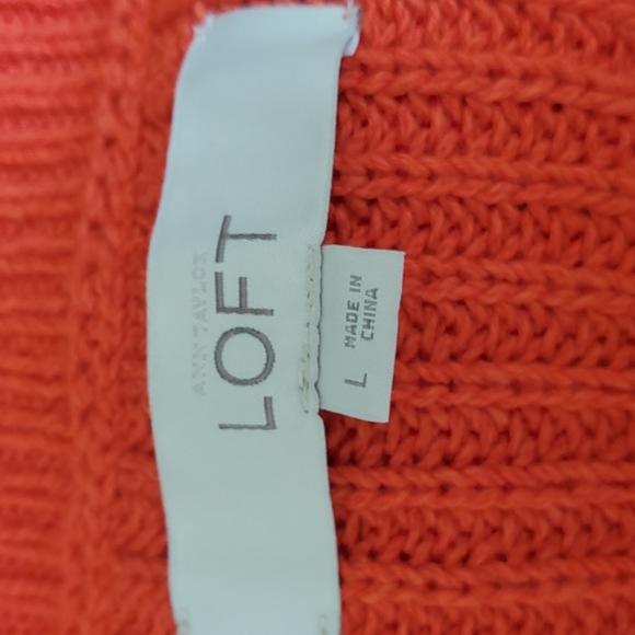 Loft, NWOT, orange sleeveless sweater - Picture 5 of 6